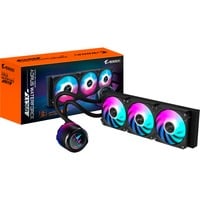 GIGABYTE AORUS WATERFORCE X II 360 Raffreddamento a liquido per CPU AIO - 3x ventole ARGB da 120 mm, LCD a colori, DAISY-CHAIN, compatibile con Intel LGA 1851 e AMD AM5, Raffreddamento ad acqua Nero, LCD a colori, DAISY-CHAIN, compatibile con Intel LGA 1851 e AMD AM5, Raffreddatore di liquidi tutto in uno, 12 cm, Nero