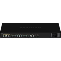 Netgear M4250-10G2F Gestito L2/L3 Gigabit Ethernet (10/100/1000) Supporto Power over Ethernet (PoE) 1U Nero, Interruttore Gestito, L2/L3, Gigabit Ethernet (10/100/1000), Supporto Power over Ethernet (PoE), Montaggio rack, 1U