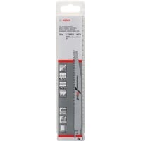 Bosch 2608650463 Lama per sega universale Acciaio al carbonio (HCS) 25 pz Lama per sega universale, Truciolare, MDF, Plastica, Legno compensato, Legno, Acciaio al carbonio (HCS), Grigio, 15 cm, 6-10