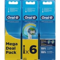 Braun Precision Clean 80339528 testina per spazzolino 6 pz Bianco bianco, 6 pz, Bianco, CleanMaximiser, Germania, Oral-B, 32,7 g