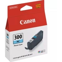 Canon Cartuccia d'inchiostro ciano (foto) PFI-300PC Ciano per foto, 1 pz, 625 pagine, Confezione singola