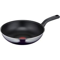 Tefal Resist D52619 Wok/padella per cottura al salto Rotondo Nero, Rotondo, Wok/padella per cottura al salto, Nero, Titanio, 175 °C, Alluminio