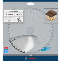 Bosch 2 608 640 432 non classificato, Lama per sega Legno, 21,6 cm, 3 cm, 1,4 mm, 2 mm, ATB (Angolo smussato superiore alternato)