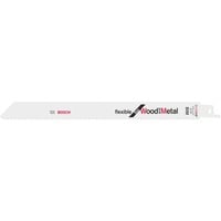 Bosch S 1122 HF Lama per sega universale Bimetallo 1 pz Lama per sega universale, Tubo, Profilato, Lamina di metallo, Legno con chiodi, Bimetallo, 2,5 mm, 17,5 cm, 22,5 cm