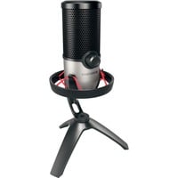 CHERRY UM 6.0 ADVANCED Nero, Argento Microfono da tavolo Nero/Argento, Microfono da tavolo, 24 bit, 96 kHz, 120 dB, Microfono cardioide/omnidirezionale, Cablato