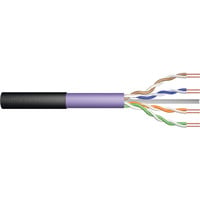 Digitus Cavo da interro Cat.6 U/UTP simplex professionale, Eca, guaina in PE viola/Nero