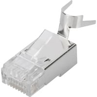 Digitus Connettori modulari CAT.6a per cavo rotondo, schermati, 100 pezzi, Spina 