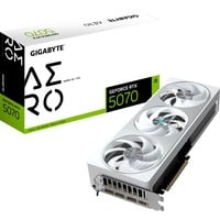 GIGABYTE GeForce RTX 5070 AERO OC 12G Scheda Grafica - 12GB GDDR7, 192 bit, PCI-E 5.0, 2625 MHz Core Clock, 3 x DP 2.1a, 1 x HDMI 2.1b, NVIDIA DLSS 4, GV-N5070AERO OC-12GD 192 bit, PCI-E 5.0, 2625 MHz Core Clock, 3 x DP 2.1a, 1 x HDMI 2.1b, NVIDIA DLSS 4, GV-N5070AERO OC-12GD, GeForce RTX 5070, 12 GB, GDDR7, 192 bit, 7680 x 4320 Pixel, PCI Express x16 5.0