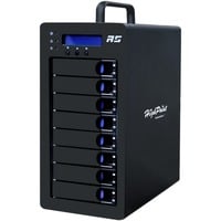 HighPoint RocketStor 6438S External SAS/SATA JBOD Tower, Disk enclosure Nero