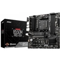 MSI B550M PRO-VDH scheda madre AMD B550 Socket AM4 micro ATX Nero, AMD, Socket AM4, AMD Ryzen 3000 Series, DDR4-SDRAM, 128 GB, DIMM