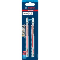 Bosch T367XHM Lama per seghetto alternativo Carburo 2 pz, Lama per sega Lama per seghetto alternativo, Alluminio, Mortaio, Plastica, Acciaio, Legno con chiodi, Carburo, Acciaio inox, 5 - 7, 3,5 mm