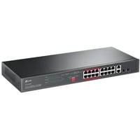 TP-Link TL-SL1218MP switch di rete Non gestito Fast Ethernet (10/100) Supporto Power over Ethernet (PoE) Nero, Interruttore Nero, Non gestito, Fast Ethernet (10/100), Supporto Power over Ethernet (PoE), Montaggio rack