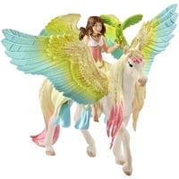 Schleich BAYALA Fata Sura con Pegaso glitterato, Gioco figura 5 anno/i, Sun Elves, Unicorns & Fairies, Multicolore, Plastica, 1 pz