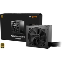 be quiet! PURE POWER 12 1000W alimentatore per computer 20+4 pin ATX ATX Nero, Alimentatore PC Nero, 1000 W, 110 - 240 V, 1050 W, 50/60 Hz, 12 A, 6 A