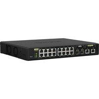 QNAP QSW-M2116P-2T2S switch di rete Gestito L2 2.5G Ethernet Supporto Power over Ethernet (PoE) Nero, Interruttore Gestito, L2, 2.5G Ethernet, Full duplex, Supporto Power over Ethernet (PoE), Montaggio rack