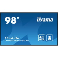 iiyama LH9875UHS-B2AG visualizzatore di messaggi Pannello piatto per segnaletica digitale 2,48 m (97.5") LED Wi-Fi 500 cd/m² 4K Ultra HD Nero Processore integrato Android 11 24/7, Public Display Nero (opaco), Pannello piatto per segnaletica digitale, 2,48 m (97.5"), LED, 3840 x 2160 Pixel, Wi-Fi, 24/7