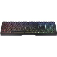 CHERRY MX 3.0S Wireless tastiera Gaming RF senza fili + Bluetooth QWERTZ Tedesco Nero, Tastiera da gioco Nero, Wireless, RF senza fili + Bluetooth, Interruttore a chiave meccanica, QWERTZ, LED RGB, Nero