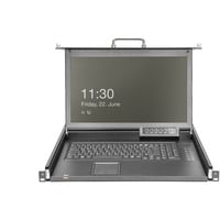Digitus Console KVM LCD HD modulare con TFT 17" 8 porte Cat 5, Switch KVM Nero