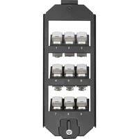 Digitus Supporto da pavimento per moduli Keystone, triplo, Telaio di montaggio Nero