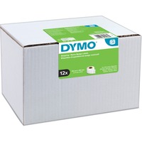 Dymo LW etichette per spedizioni grandi | 54 mm x 101 mm | 12 rotoli da 220 etichette facilmente staccabili (2640 etichette) | autoadesive | per etichettatrici LabelWriter | originali Bianco, Etichetta per stampante autoadesiva, Carta, Permanente, Rettangolo, LabelWriter