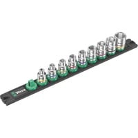 Wera Barra magnetica per bussole B Imperial 1 Set di bussole per chiavi a cricchetto 3/8", pollici, chiave combinata   Nero/Verde