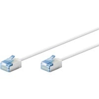 goobay Cavo patch ultraflessibile Cat.6a slim, U/FTP bianco