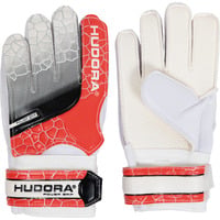 HUDORA Guanti da portiere per bambini, rosso, taglia S rosso/Bianco