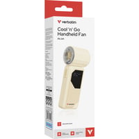 Verbatim Cool 'n' Go AirJet Argento, Bianco Ventilatore portatile bianco, Argento, Bianco, Ventilatore portatile, 1 pz, 6 W, 3,7 V, Ioni di Litio
