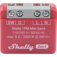 Shelly 1PM Mini Gen4, Relè rosso