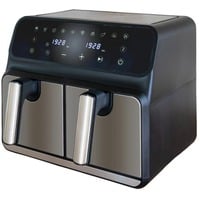 Unold 58685 friggitrice Doppia 8 L Indipendente 1700 W Friggitrice ad aria calda Nero, Grigio Nero/in acciaio inox, Friggitrice ad aria calda, 8 L, 1 kg, 60 °C, 200 °C, 60 min