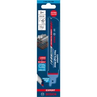 Bosch 2 608 900 366 lama per sega a gattuccio, sega a traforo e sega universale Lama per sega universale Carburo 3 pz Lama per sega universale, Ghisa, Acciaio, Carburo, Blu, 10 cm, 3 mm