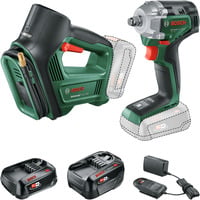 Bosch Kit combo 18Volt UniversalImpactDrive 18V-35, UniversalPump 18V, Set di strumenti verde/Nero