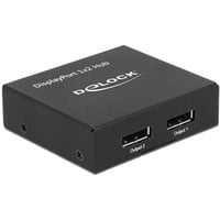 DeLOCK Splitter DisplayPort 1.2 > 2x DisplayPort 4K, Separatori DisplayPort Nero