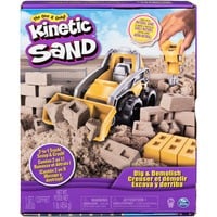 Spin Master Kinetic Sand, Set Cantiere con Veicolo da Lavoro, 454Gr di Sabbia, dai 3 Anni - 6044178, Gioco di sabbia Kinetic Sand , Set Cantiere con Veicolo da Lavoro, 454Gr di Sabbia, dai 3 Anni - 6044178, Sabbia cinetica per bambini, 3 anno/i, Plastica, Beige