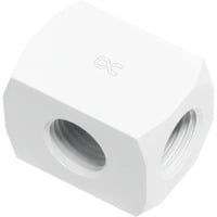 Alphacool Distribuzione tripla HF G1/4 filettatura interna, Connessioni bianco