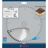 Bosch 2 608 640 433 non classificato, Lama per sega Legno, 21,6 cm, 3 cm, 1,4 mm, 2 mm, ATB (Angolo smussato superiore alternato)