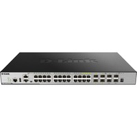 D-Link DGS-3630-28TC switch di rete Gestito L3 Gigabit Ethernet (10/100/1000) 1U Nero, Interruttore Gestito, L3, Gigabit Ethernet (10/100/1000), Full duplex, Montaggio rack, 1U