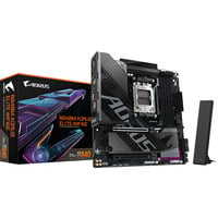 GIGABYTE B840M AORUS ELITE WIFI6E Scheda Madre – CPU AMD Ryzen 9000, VRM a 10+2+2 fasi, fino a 8200 MHz DDR5 (O.C.), 2 x M.2 PCIe 4.0, Wi-Fi 6E, LAN 2.5 GbE, USB 3.2 Gen 2 Nero/Argento, VRM a 10+2+2 fasi, fino a 8200 MHz DDR5 (O.C.), 2 x M.2 PCIe 4.0, Wi-Fi 6E, LAN 2.5 GbE, USB 3.2 Gen 2, AMD, Socket AM5, AMD Ryzen 7000 Series, AMD Ryzen 8000 Series, AMD Ryzen 9000 Series, Socket AM5, DDR5-SDRAM, 256 GB