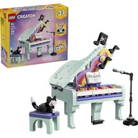 LEGO Creator Pianoforte decorativo 3 in 1 con gatto, Giochi di costruzione 