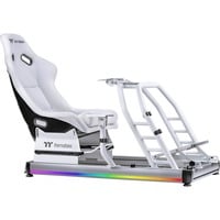 Thermaltake Cockpit simulatore di corsa GR500 Snow, Sim Rig bianco