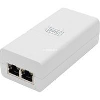 Digitus Gigabit Active 802.3at PoE Midspan, Iniettore PoE bianco