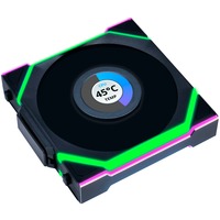 Lian Li UNI FAN SL120 LCD Wireless, Ventola Nero