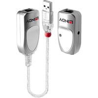 Lindy Extender USB 1.1 Cat.6, Estensione USB argento