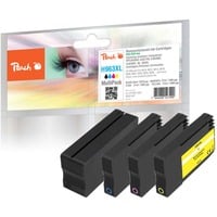 Peach PI300-998 cartuccia d'inchiostro 4 pz Compatibile Resa standard Nero, Ciano, Magenta, Giallo Resa standard, Nero, Ciano, Magenta, Giallo, 30 ml, 14 ml, 4 pz, Confezione multipla