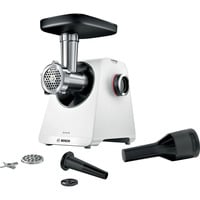 Bosch Serie 4 Tritacarne , MultiPower, 1900 W, Bianco bianco, MultiPower, 1900 W, Bianco, 1300 W, Bianco, 1 m, Acciaio inox, 1900 W, 500 W