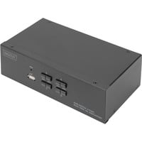 Digitus Switch KVM DisplayPort 4x 1 Nero
