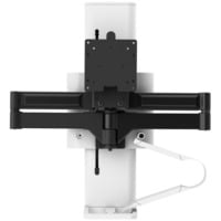 Ergotron TRACE 45-630-216 supporto da tavolo per Tv a schermo piatto 96,5 cm (38") Bianco Scrivania, Base per monitor bianco, Morsa, 9,8 kg, 96,5 cm (38"), 100 x 100 mm, Regolazione altezza, Bianco