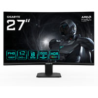 GIGABYTE GS27FC2 Monitor Gaming Curvo 27" FHD - 1920 x 1080, 240Hz, 1ms, 350 cd/m², HDR Ready, HDMI 2.0, Displayport 1.4, Monitor di gioco Nero, 240Hz, 1ms, 350 cd/m², HDR Ready, HDMI 2.0, Displayport 1.4, 68,6 cm (27"), 1920 x 1080 Pixel, Full HD, LED, 1 ms, Nero