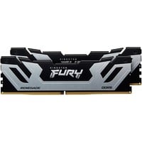 Kingston FURY FURY 48GB 8400MT/s DDR5 CL40 CUDIMM (Kit da 2) Renegade Silver XMP, Memoria argento/Nero, 48 GB, 2 x 24 GB, DDR5, 288-pin DIMM