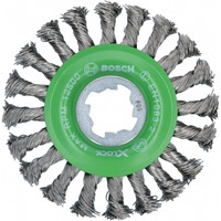 Bosch 2 608 620 733 accessorio per smerigliatrice Disco di pulizia, Pennello Disco di pulizia, Acciaio inox, 11,5 cm, Bosch, Verde, Acciaio inox, 12500 Giri/min